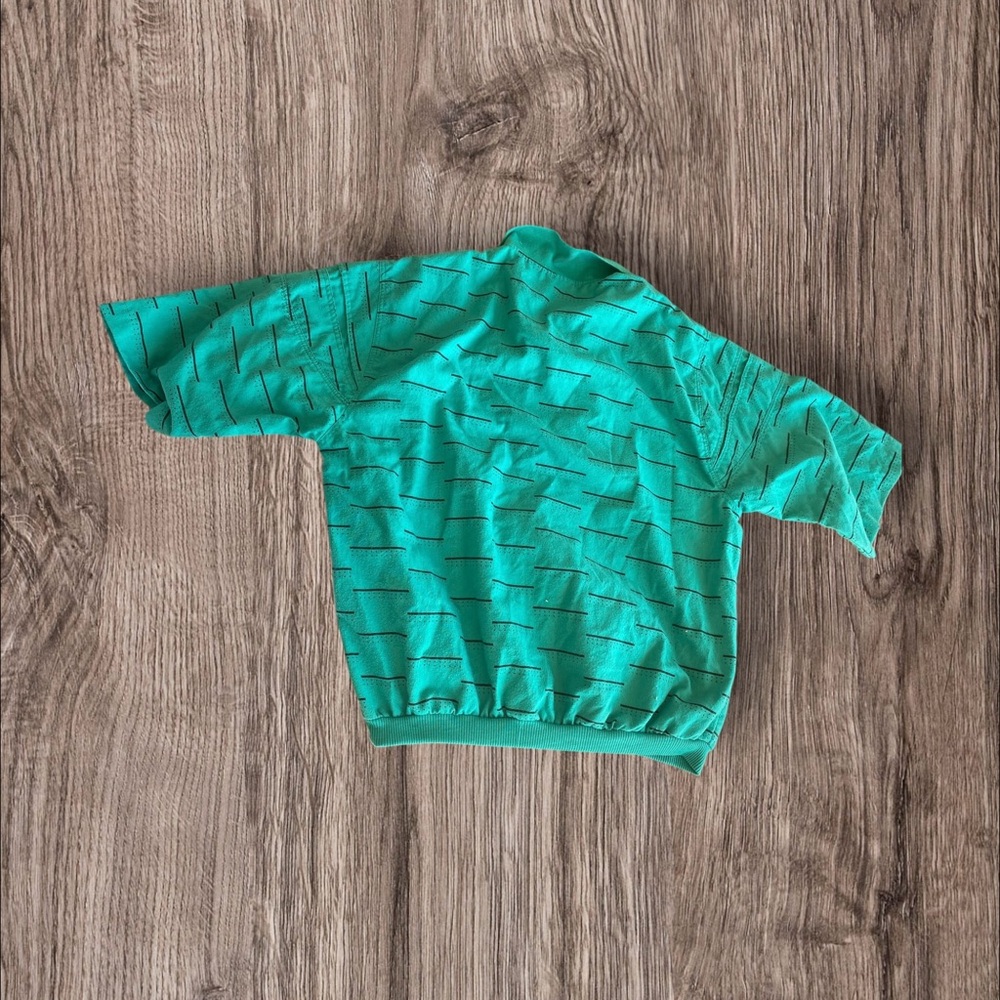 Women’s  Green Patterned Shirt longer sleeve